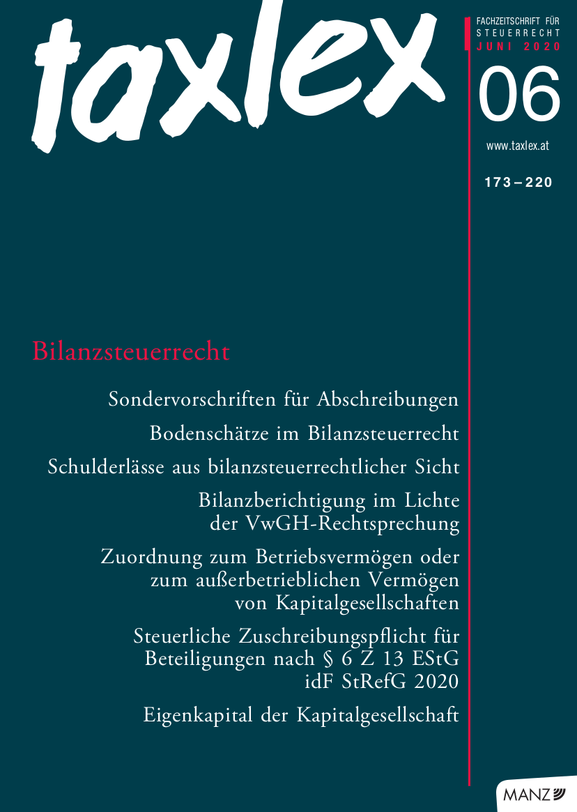 taxlex 2020 06 208 Ernst Marschner